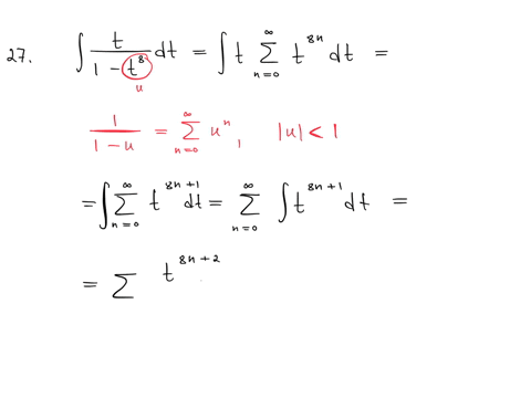 evaluate-the-indefinite-integral-as-a-power-series-what-is-the-radius-of-convergence-27-int-fract1-t8-d-t-28-int-fract1t3-d-t