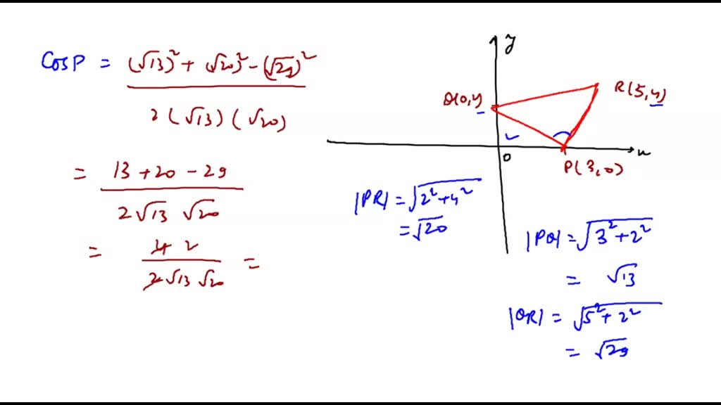 SOLVED: Find, correct to the nearest degree, the three angles of the ...