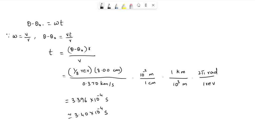 SOLVED A sample in a centrifuge moves in a circle of radius 8.00 cm at