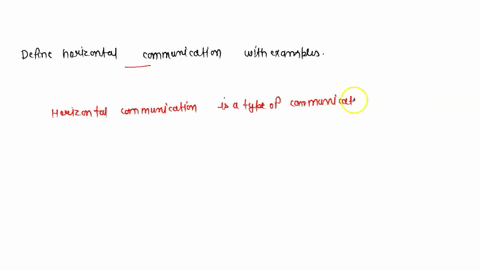 define-horizontal-communication-with-example-50698
