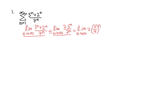 determine-whether-the-series-is-convergent-or-divergent-if-it-is-convergent-find-the-sum-5-marks-5n-2n-7n-n1-b-5-marks-7n-5n-2n-n1-5-marks-n2-3n-2-n3-58333