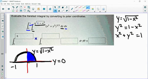 evaluate-the-iterated-integral-by-converting-to-polar-coordinates-v-1-x2-y232-dy-dx-dr-d0-97278