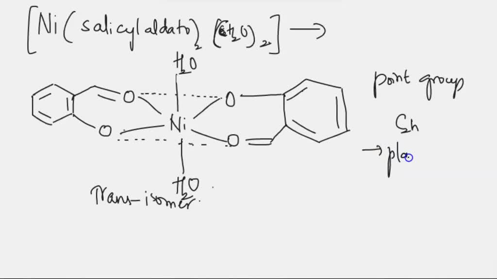 SOLVED The complex [Ni(salicylaldato)(HzOJz] can be prepared by reacting two equivalents of