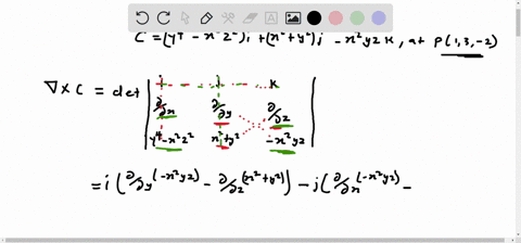 if-cy4-x2-z2-ix2y2-j-x2-yzk-determine-the-curl-of-c-at-the-point-p13-2-2