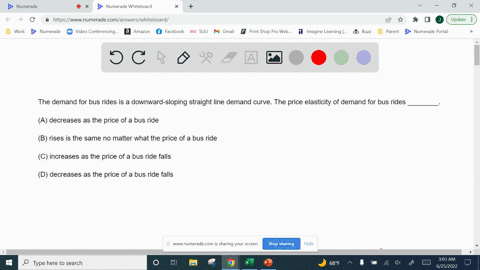 the-demand-for-bus-rides-is-a-downward-sloping-straight-line-demand-curve-the-price-elasticity-of-demand-for-bus-rides-________a-decreases-as-the-price-of-a-bus-rideb-rises-is-the-same-no-ma-81656