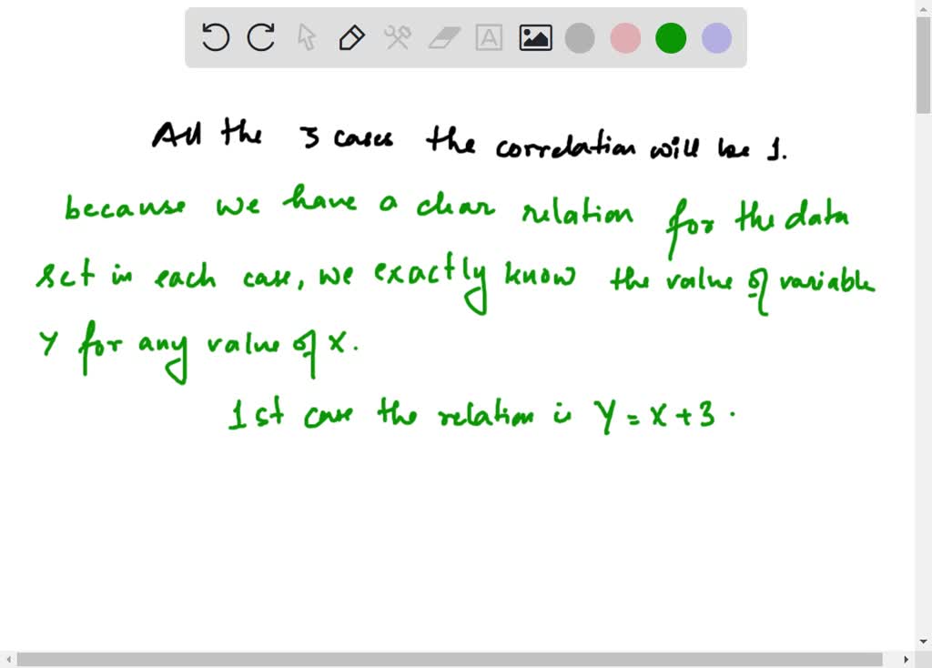 SOLVED: Correlation. What would be the correlation between the ages of