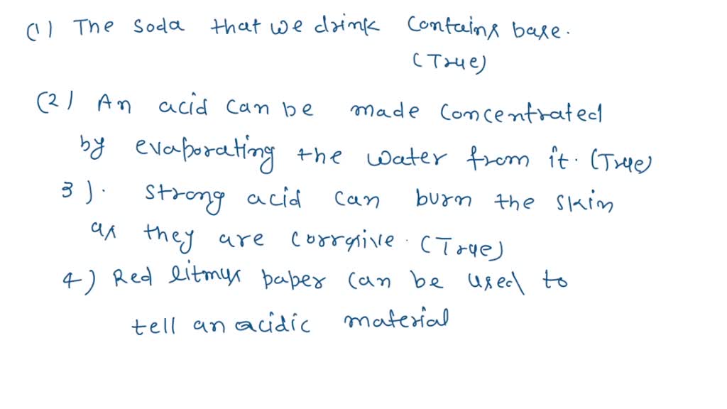SOLVED C. Say whether the statements are trueor false.1. The soda that
