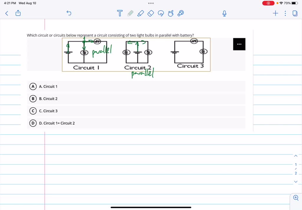 Solved Which Circuit Or Circuits Below Represent Circuit Consisting Of