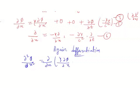 show-that-the-wave-equation-2-is-invariant-under-the-lorentz-transformation-the-lorentz-transformation-is-the-symbols-have-their-usual-meaning-x-14-x-k-y-y-z-2-xa-t-y-t-1-12754