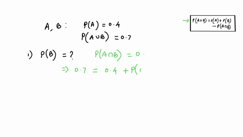 let-a-and-b-be-two-events-such-that-i-pa-04-and-ii-pau-b-07-a-what-is-pb-if-a-and-b-are-mutually-exclusive-b-what-is-pb-if-a-and-b-are-independent-c-what-is-pb-if-a-is-subset-of-b-53546