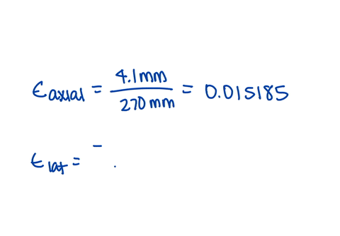 at-an-axial-load-of-22-kn-a-15-mm-thick-40-mm-wide-polyimide-polymer-bar-elongates-41-mm-while-the-bar-width-contracts-015-mm-the-bar-is-270-mm-long-at-the-22-kn-load-the-stress-in-the-polym-35812