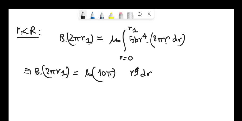 SOLVED: A Long, Cylindrical Conductor Of Radius R Carries A Current I ...