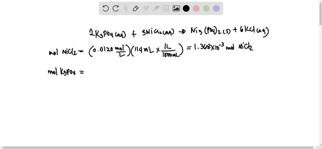 SOLVED: What volume of 0.205 M K3PO4 solution is necessary to ...