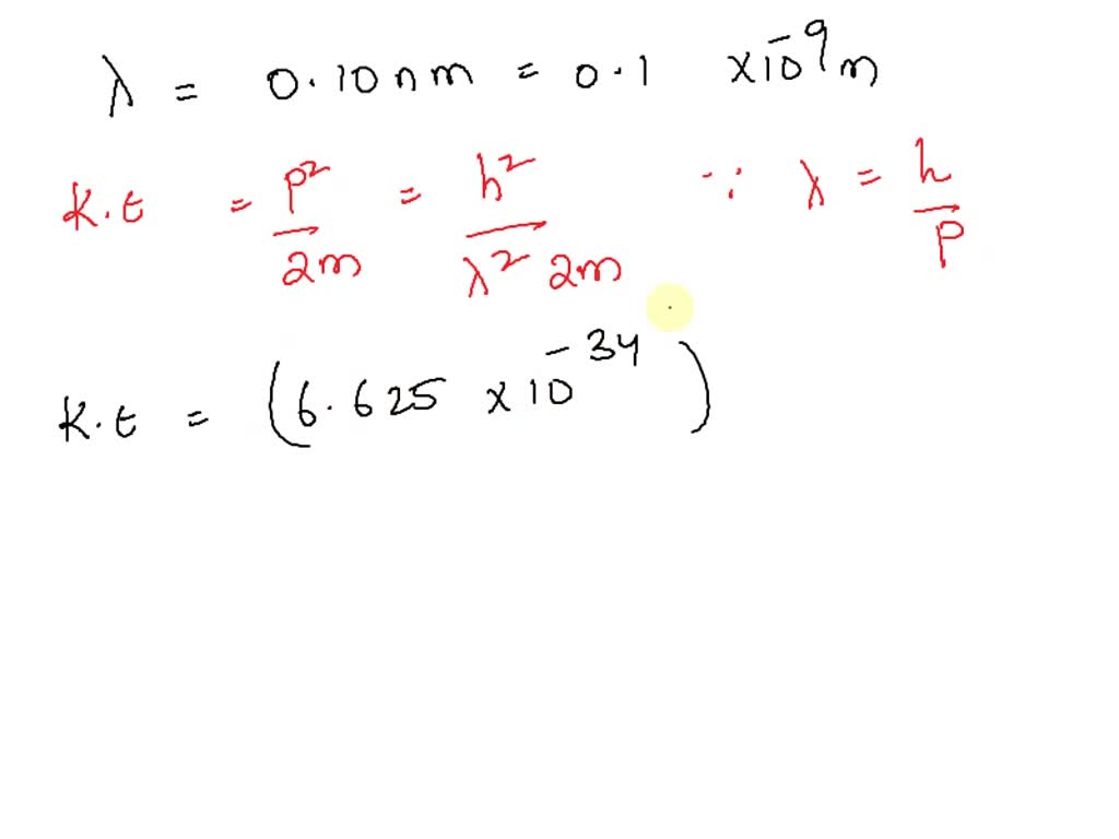 SOLVED: 'ptsh2 free electron has energy 00 eV. What is the de Broglie ...