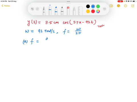 the-displacement-of-a-wave-traveling-in-the-positive-x-direction-is-yxt35cmcos27x92t-where-x-is-in-m-and-t-is-in-s-what-is-the-frequency-of-this-wave-what-is-the-wavelength-of-this-wave-what-75757