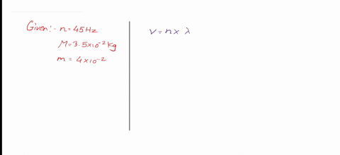 a-wire-stretched-between-two-rigid-supports-vibrates-in-its-fundamental-mode-with-a-frequency-of-45-hz-the-mass-of-the-wire-is-35-x-10-2-kg-and-its-linear-mass-density-is-40-x-10-2-kg-m-3-what-is-a-th