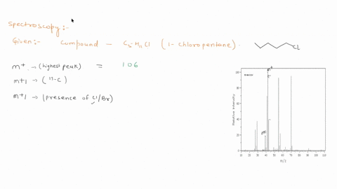 compound-has-the-chemical-formula-c5h11cl-the-m-peak-should-be-at-mz-and-there-should-also-be-an-m1-peak-al-mz-and-anm2-peak-at-mz-if-the-height-of-the-m-peak-is-27-the-height-of-the-m1-peak-25406