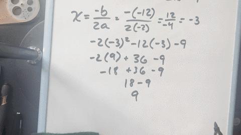 consider-the-parabola-given-by-the-equation-f-x-2-x-2-12-x-9-find-the-following-for-this-parabola-a-the-vertex-is-b-the-axis-of-symmetry-is-c-the-y-intercept-is-the-point-d-find-the-coordinates-of-the