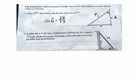 part-hi-questions-answer-explain-your-ncasonin-questions-this-part-each-woru-points-indicate-all-necessary-stcps-and-1-given-aefg-shown-below-slale-the-value-of-the-cosine-of-zg-12-a-ladder-40444