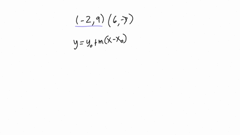 write-the-equation-of-the-line-that-passes-through-the-points-29-and-6-7-a-y3-x2-b-y-frac12-x-3-c-y2-x-4-d-yfrac12-x3-e-y-2-x5