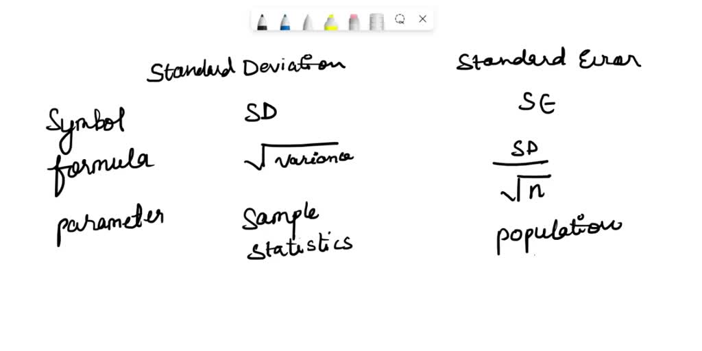Difference Between Standard Deviation And Standard Error