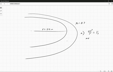 a-curve-in-a-stretch-of-highway-has-radius-512-mathrmm-the-road-is-unbanked-the-coefficient-of-stati-42671