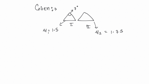 a-thin-prism-of-angle-7-made-of-glass-of-refractive-index-15-is-combined-with-another-prism-made-of-glass-of-u175to-produce-dispersion-without-deviation-the-angle-of-second-prism-will-be
