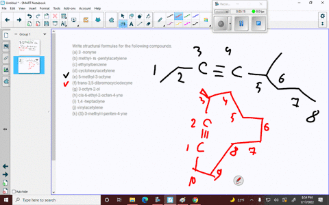 write-structural-formulas-for-the-following-compounds-a-3-nonyne-b-methyl-n-pentylacetylene-c-ethyny-36797