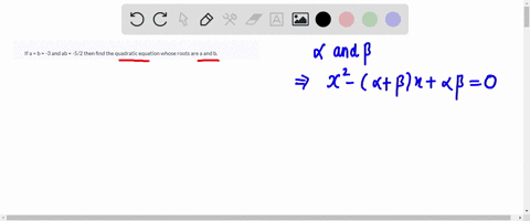 if-a-b-3-and-ab-52-then-find-the-quadratic-equation-whose-roots-are-a-and-b-13083