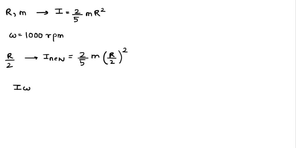 SOLVED: A spherical star of radius R is rotating at 10,000 rpm. Its own ...