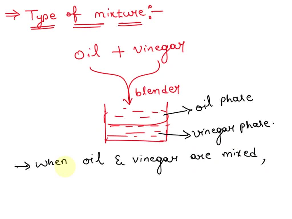 Ayala is making salad dressing. She mixes oil and vinegar in a blender