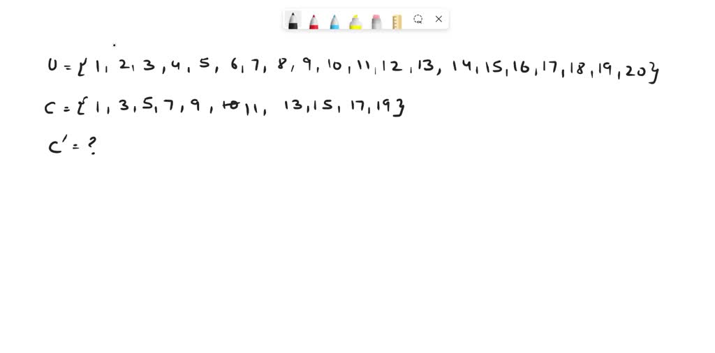 SOLVED: Let U1,2,3 4,5,6,7,8,9, 10,11,12,13,14,15 16,17, 18, 19,20