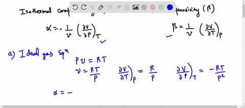 derive-a-relation-for-the-volume-expansivity-beta-and-the-isothermal-compressibility-alphaa-for-an-i-90018