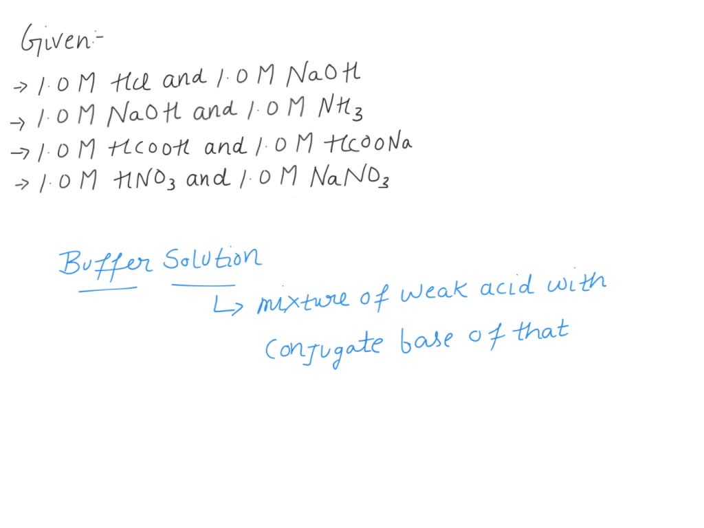 SOLVED: Equal volumes of the following pairs of solutions are mixed ...
