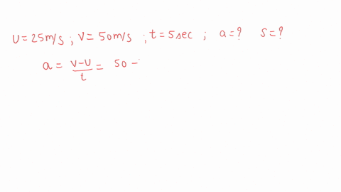 a-race-car-accelerates-uniformly-from-25-ms-to-50-ms-in-5-seconds-determine-the-acceleration-of-the-car-and-the-distance-traveled-2