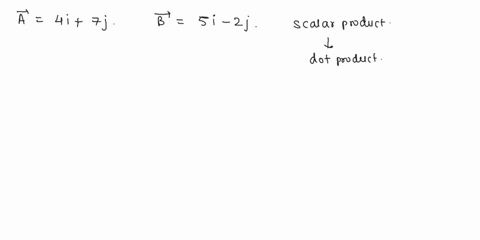 afind-the-scalar-product-of-the-vectors-a-400i-700j-and-b-500i-200j-bfind-the-angle-between-these-two-vectors-88643