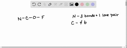 draw-the-best-lewis-structure-for-ncof-based-on-overall-formal-charges-the-skeleton-framework-for-ncof-is-ncof-answer-the-questions-below-based-on-your-final-structure-how-many-bonding-share-26015