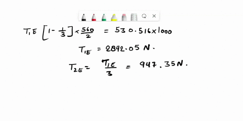 problem4-a-uniform-solid-shaft-abcde-is-supported-in-bearings-at-a-and-d-as-shown-in-fig-4-and-rotates-at-900-revmin50-kw-are-delivered-to-the-shaft-through-the-560-mm-diameter-belt-pulley-a-11484