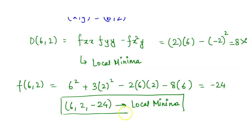 SOLVED: Find all critical points on the function f (xy) = 3y+3y+1y ...