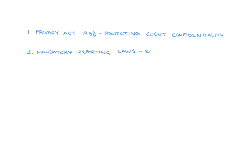 in-australia-a-describe-two-types-of-laws-that-relate-to-the-role-of-a-counsellor-and-briefly-provide-objectives-of-each-and-their-key-components-b-describe-on-of-the-consequences-of-a-breach-of-eit-4