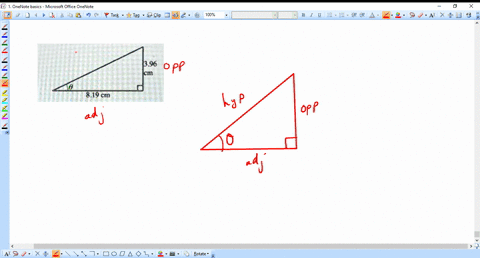 thc-dingram-bclow-shows-a-right-triangle-that-hs-side-lengths-0f-19-and-96-cm-and-intcrior-anglc-0-rely-cm-what-i-the-valuc-0f-0-in-rudhax-mdunna-prcvicw-deerter-degrees-previci-submit-qucst-27659