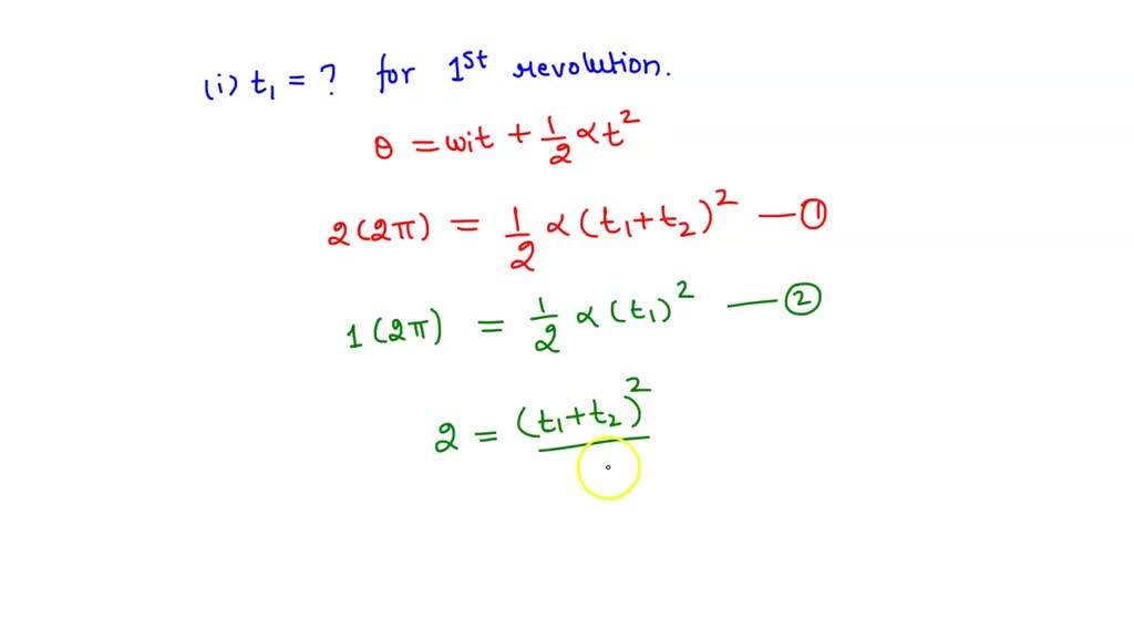 SOLVED A computer disk drive is turned on starting from rest and has