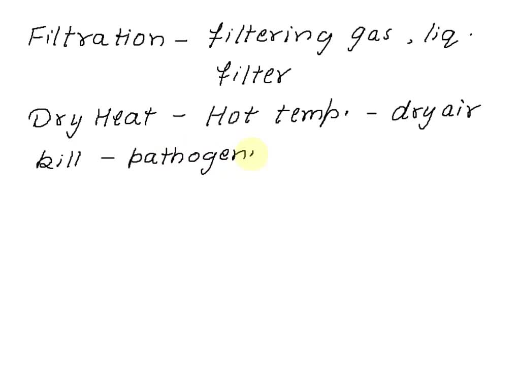 SOLVED Question 15 "To sterilize heatsensitive solutions such as