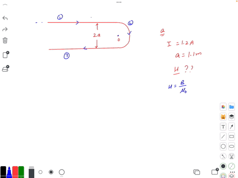 1point-1-2a-0-1-o-dl35eta25as-shown-in-the-figurean-infinite-filament-carrying-currenti12a-lies-in-the-plane-z0-and-forms-a-u-shape-that-has-a-semi-circular-bend-centered-at-the-origin-the-s-77632