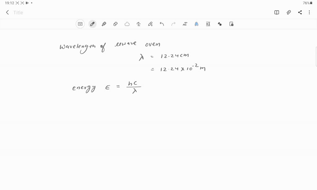 SOLVED 12.2 cm (wavelength of a microwave oven) Express your answer