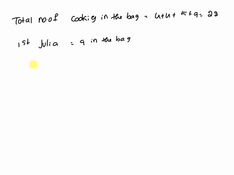 julia-buys-a-bag-of-cookies-that-contains-4-chocolate-chip-cookies-4-peanut-butter-cookies-5-sugar-cookies-and-9-oatmeal-cookies-what-is-the-probability-that-julia-randomly-selects-an-oatmea-54294