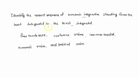 identify-the-correct-sequence-of-economic-integration-starting-from-the-least-integrated-to-the-most-integrated-free-trade-area-customs-union-common-market-economic-union-and-political-union-52002