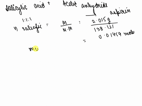 2-pts-preparation-of-aspirin-mass-of-salicylic-acid-g-8016-9-mass-of-filter-paper-g-03-3-mc-mass-of-dried-filter-paper-plus-sample-g-12019-theoretical-yield-of-aspirin-g-2-6209-experimental-69285