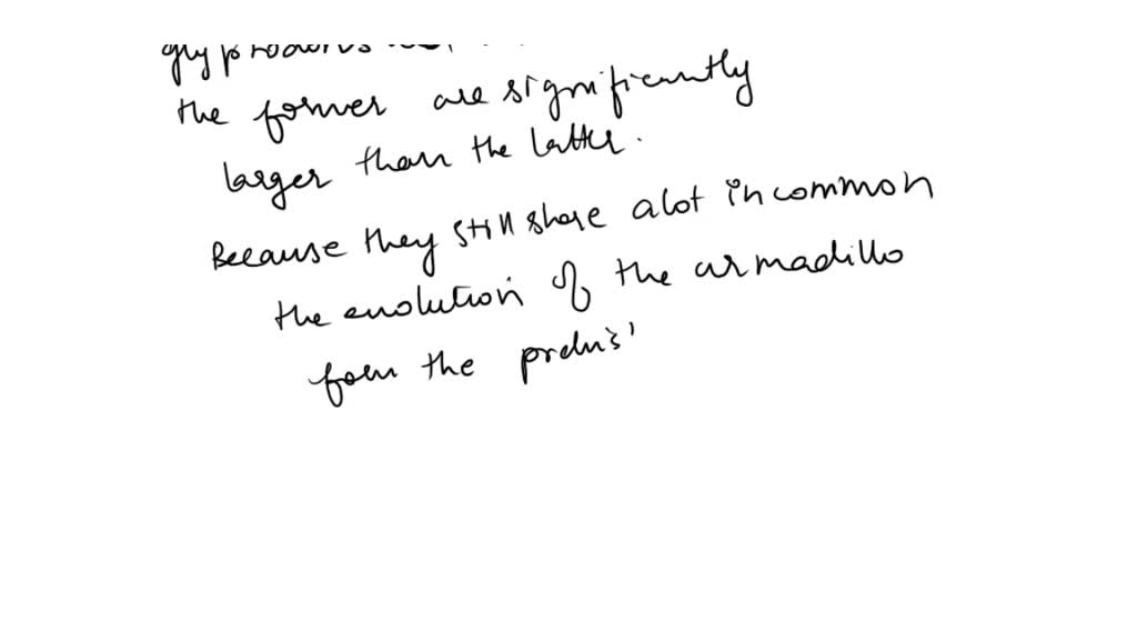 SOLVED: The similarity of the fossil glyptodont to the living, modern ...