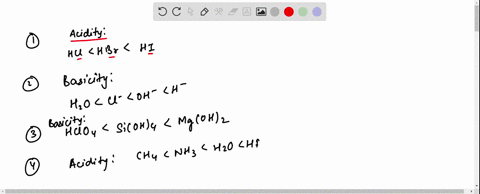 rank-the-compounds-in-each-of-the-following-groups-in-order-of-increasing-acidity-or-basicity-as-i-4-17884